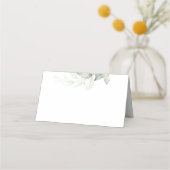 Elegant Eucalyptus Greenery Wedding Plaatskaartje (Achterkant)