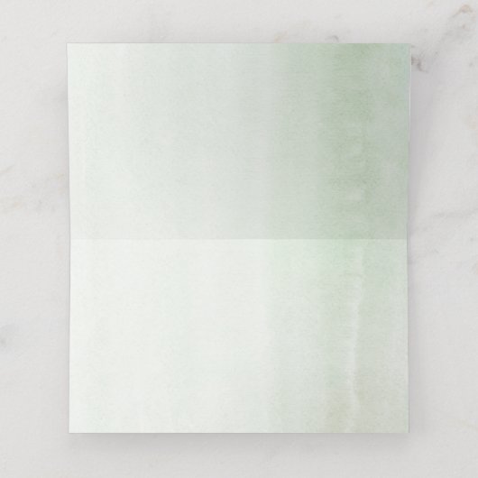 Elegant Eucalyptus Greenery Wedding Plaatskaartje (Binnenkant ongevouwen)