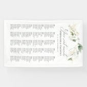 Elegant Eucalyptus Greenery Wedding Seating Seatin Spandoek (Horizontaal)