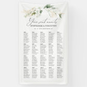 Elegant Eucalyptus Greenery Wedding Seating Seatin Spandoek (Verticaal)