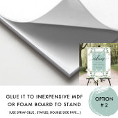 Elegant Eucalyptus Greenery Welcome, Green, Sign Poster