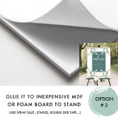 Elegant Eucalyptus Greenery Welcome, Green, Sign Poster