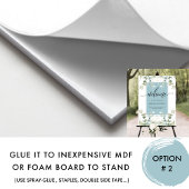 Elegant Eucalyptus Greenery Welcome Mist Blue Sign Poster