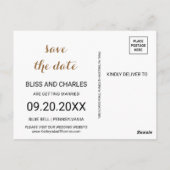 Elegant Eucalyptus groen Bewaar de datum Kaart (Achterkant)