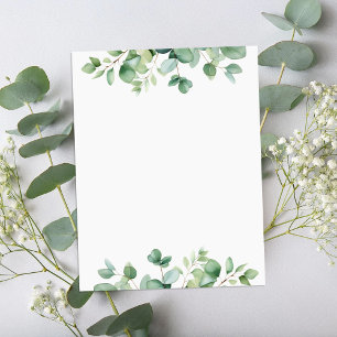 Elegant Eucalyptus groen briefpapier