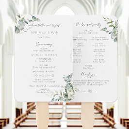 Elegant Eucalyptus groen programma Handwaaier