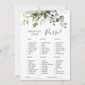 Elegant Eucalyptus Groen Vrijgezellenfeest Gam Kaa Kaart (Voorkant)