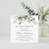 Elegant Eucalyptus groen vrijgezellenweekend Kaart (Staand voorkant)