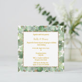 ELEGANT EUCALYPTUS-INVITATIE KAART (Staand voorkant)