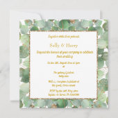 ELEGANT EUCALYPTUS-INVITATIE KAART (Voorkant)