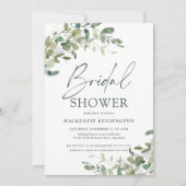 Elegant Eucalyptus Ivy Vrijgezellenfeest Kaart (Voorkant)