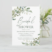 Elegant Eucalyptus Ivy Vrijgezellenfeest Kaart (Staand voorkant)