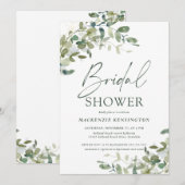 Elegant Eucalyptus Ivy Vrijgezellenfeest Kaart (Voorkant / Achterkant)