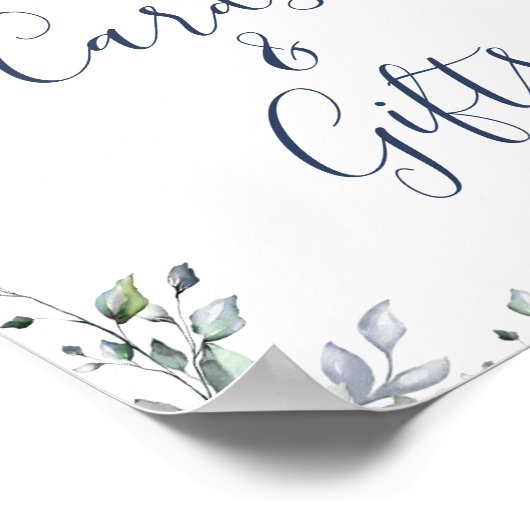 Elegant Eucalyptus Kaarten en cadeaubonnen Poster (Hoek)