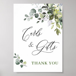 Elegant Eucalyptus Kaarten en cadeaubonnen Poster