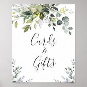 Elegant Eucalyptus Kaarten en cadeaubonnen Poster