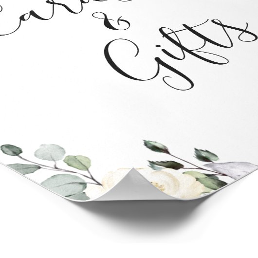 Elegant Eucalyptus Kaarten en cadeaubonnen Poster (Hoek)