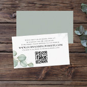 Elegant Eucalyptus laat een eenvoudige QR-code voo Visitekaartje