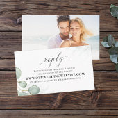 Elegant Eucalyptus laat foto op website RSVP Visitekaartje
