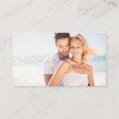 Elegant Eucalyptus laat foto op website RSVP Visitekaartje (Achterkant)