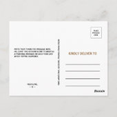 Elegant Eucalyptus Leaf Greenery Hartelijk dank Briefkaart (Achterkant)