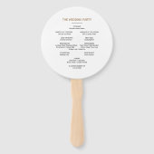 Elegant Eucalyptus Leaf Greenery Wedding Handwaaier (Achterkant)