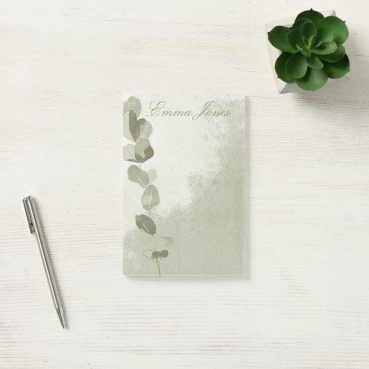Elegant Eucalyptus Leaf Post-it® Notes (Kantoor)