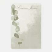 Elegant Eucalyptus Leaf Post-it® Notes (Voorkant)