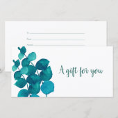 Elegant Eucalyptus Leaves Cadeaubon (Voorkant / Achterkant)