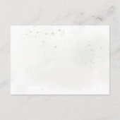 Elegant Eucalyptus Leaves Greenery Gold Wedding Bedankkaart (Achterkant)