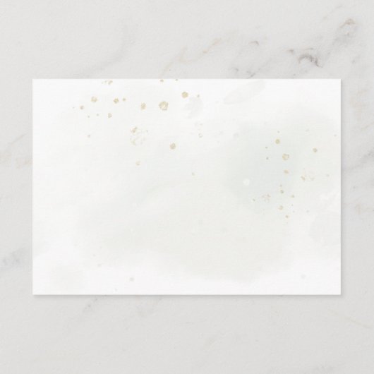 Elegant Eucalyptus Leaves Greenery Gold Wedding Bedankkaart (Achterkant)