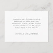 Elegant Eucalyptus Leaves Greenery Gold Wedding Bedankkaart (Achterkant)