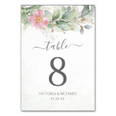 Elegant Eucalyptus Leaves Greenery Gold Wedding Kaart (Voorkant)