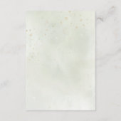 Elegant Eucalyptus Leaves Greenery Gold Wedding RSVP Kaartje (Achterkant)