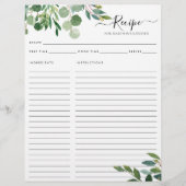 Elegant Eucalyptus Leaves Kitchen Recipe (Voorkant)