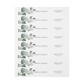 Elegant Eucalyptus Leaves Return Address (Vel)