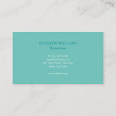 Elegant Eucalyptus Leaves Visitekaartje (Achterkant)