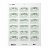 Elegant Eucalyptus Leaves Weddenschap Etiket (Full Sheet)