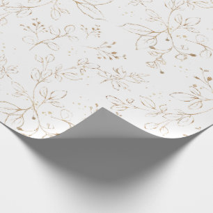 Elegant Eucalyptus leest Faux Gold  Cadeaupapier