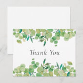 Elegant Eucalyptus leest zaken Dank u Briefkaart (Voorkant / Achterkant)