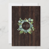 Elegant Eucalyptus Lijst na I DO Weddenschap BBQ Kaart (Achterkant)