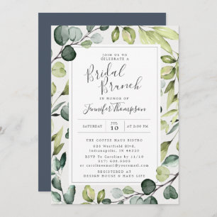 Elegant Eucalyptus met Grieks Vrijgezellenfeest Kaart