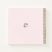 Elegant Eucalyptus Modern Script Foto gastboek Notitieboek (Achterkant)