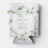 Elegant Eucalyptus Monogram Weddenschap Gift Blikjeskoeler (Voorkant)