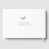 Elegant Eucalyptus Nieuw Mevrouw Naam Bruiloft Gastenboek (Achterkant)