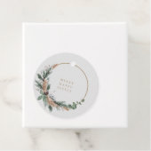 Elegant Eucalyptus Pampas Grass kerstmis Bedankjes Labels (In situ)