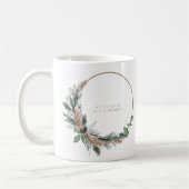 Elegant Eucalyptus Pampas Grass kerstmis Koffiemok (Links)