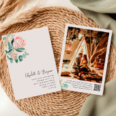 Elegant Eucalyptus Pampas Grass Protea Photo Kaart