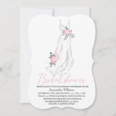 Elegant Eucalyptus Peonies Floral Bridal Shower  Kaart (Voorkant)