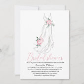 Elegant Eucalyptus Peonies Floral Bridal Shower  Kaart (Voorkant)